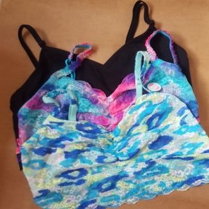 3 Victoria's secret PINK lace bralette large